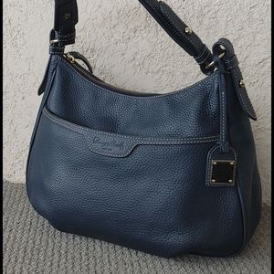 Dooney & Bourke Colonial Blue pebble leather Hobo